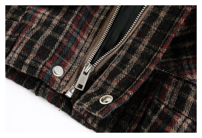 Modern Check Half-Neck Jacket 232903193