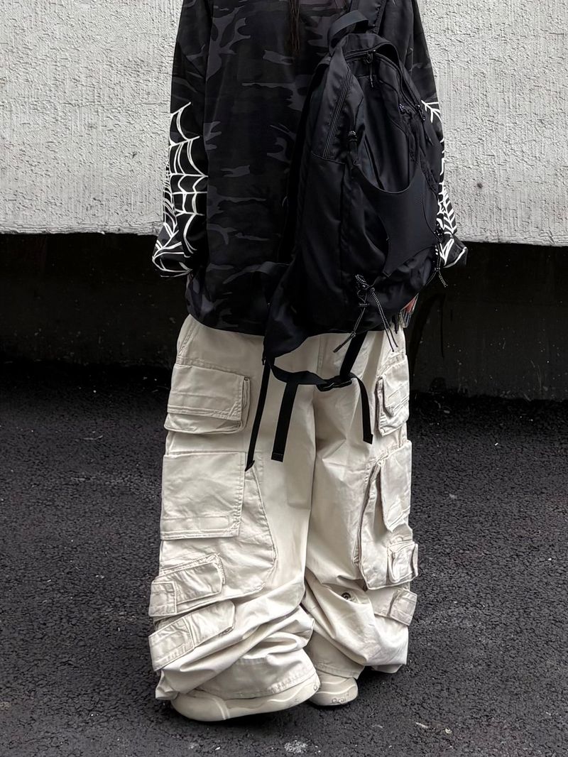 module velcro multi cargo pants