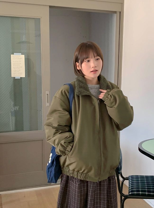 BAON（バオン）の「[Unisex] Mantab Over Quilted Wool Jumper（Jackets/Outerwear）」