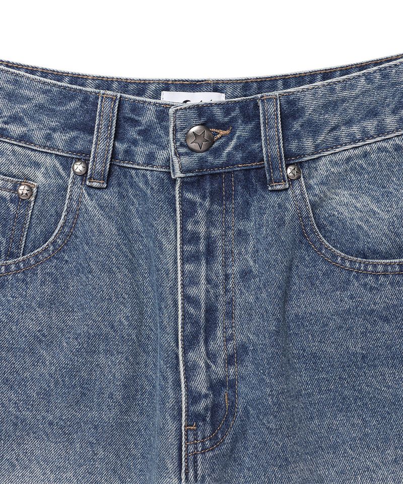 CINCH BACK CURVED DENIM PANTS BLUE(CV2GFFD110A)
