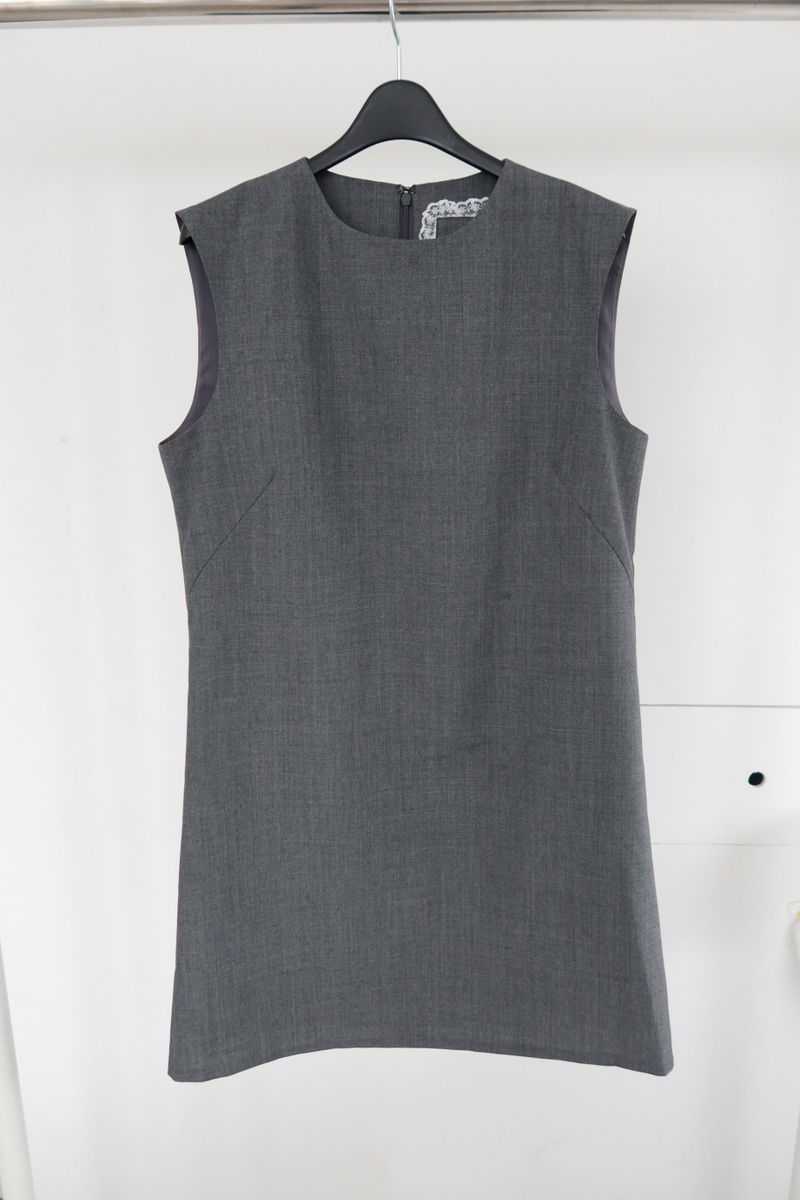 Grey wool dress