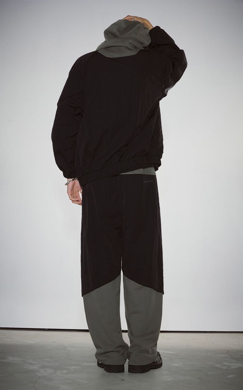 PIPPING MIX PANTS_BLACK