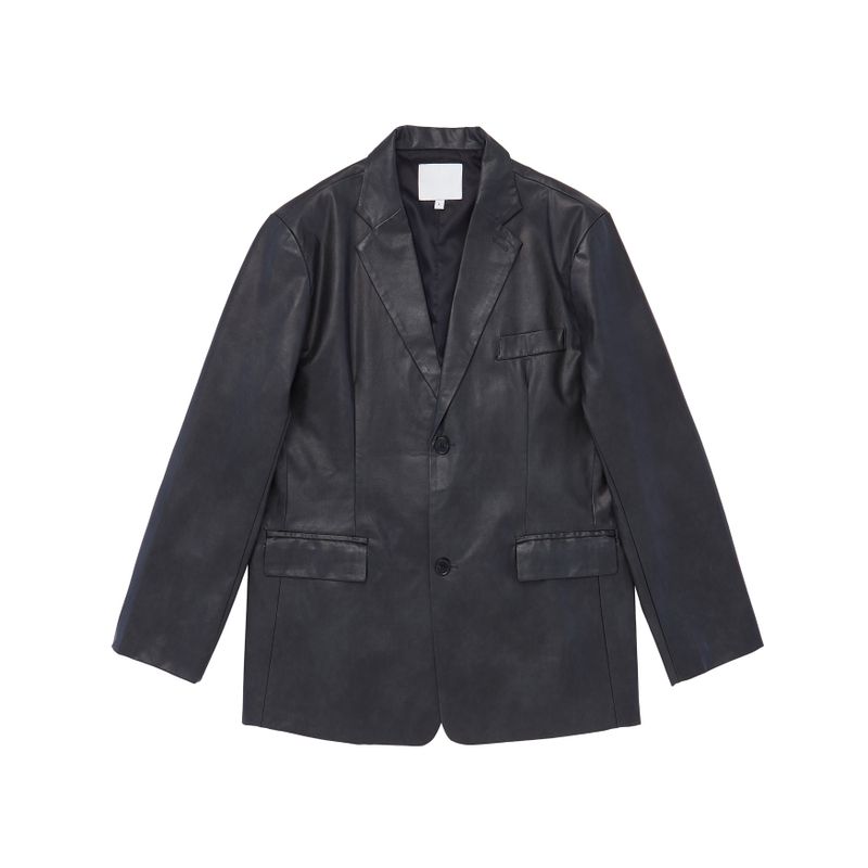 LC Epeel Two Burton Black Leather Blazer