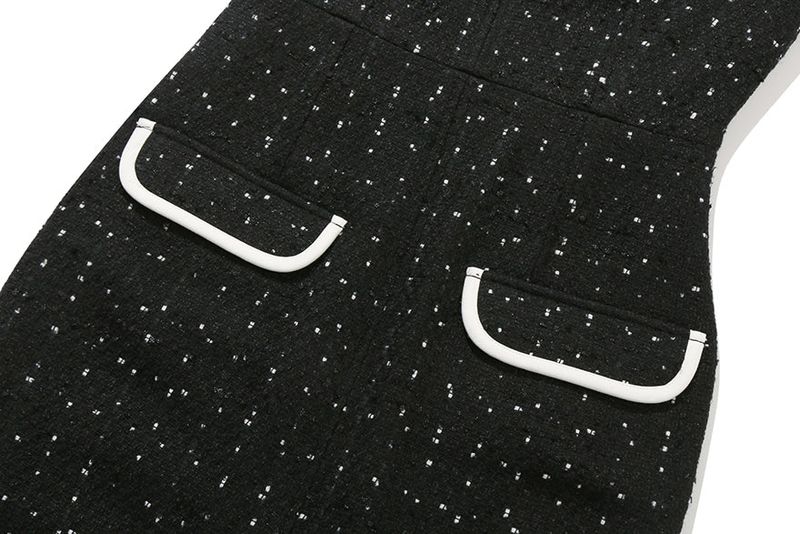 PURE TWEED DRESS_BLACK