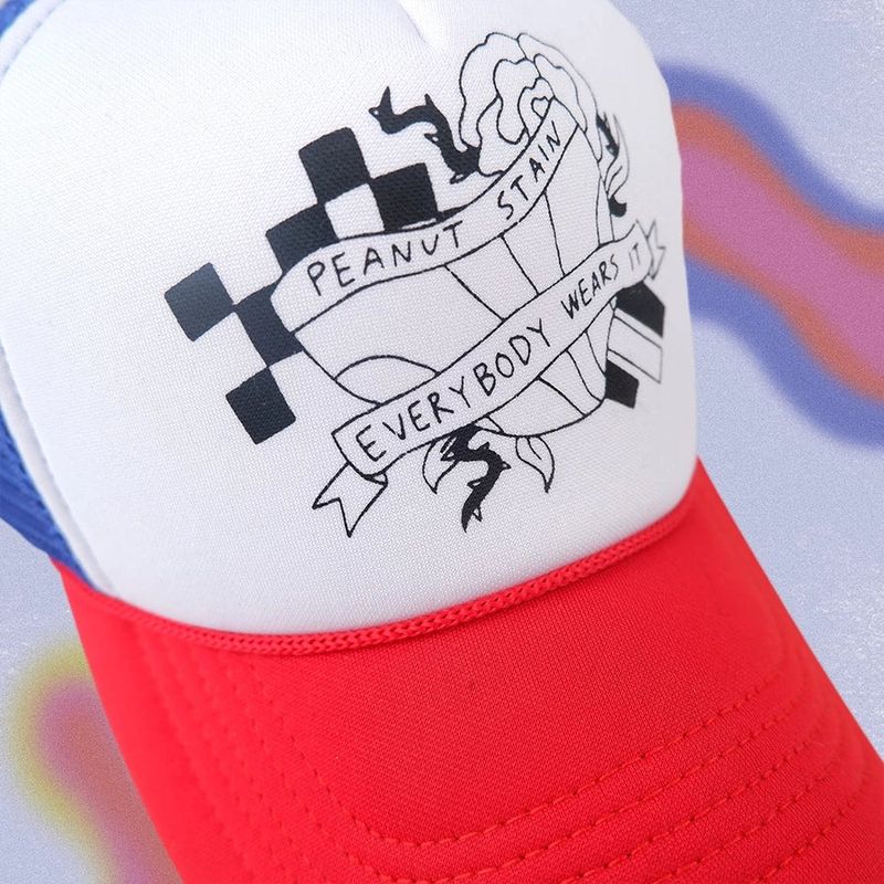 PEANUT STAIN - Everybody Wears It Red Blue Trucker Cap