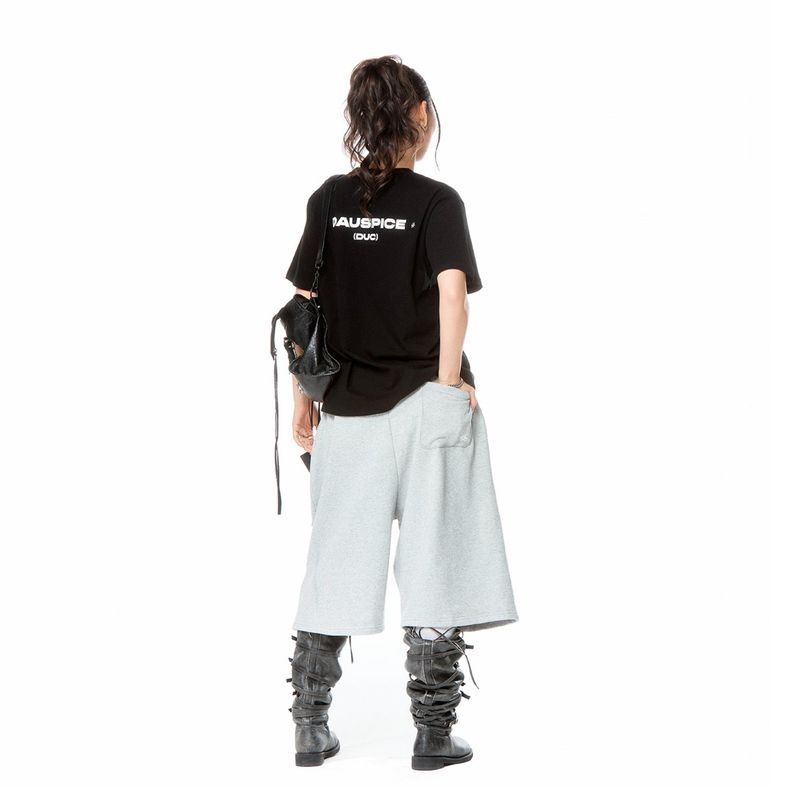 (DUC) Symbol Bermuda Sweat Shorts Grey