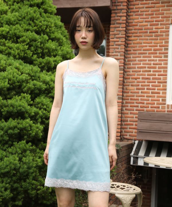 lettering lace dress