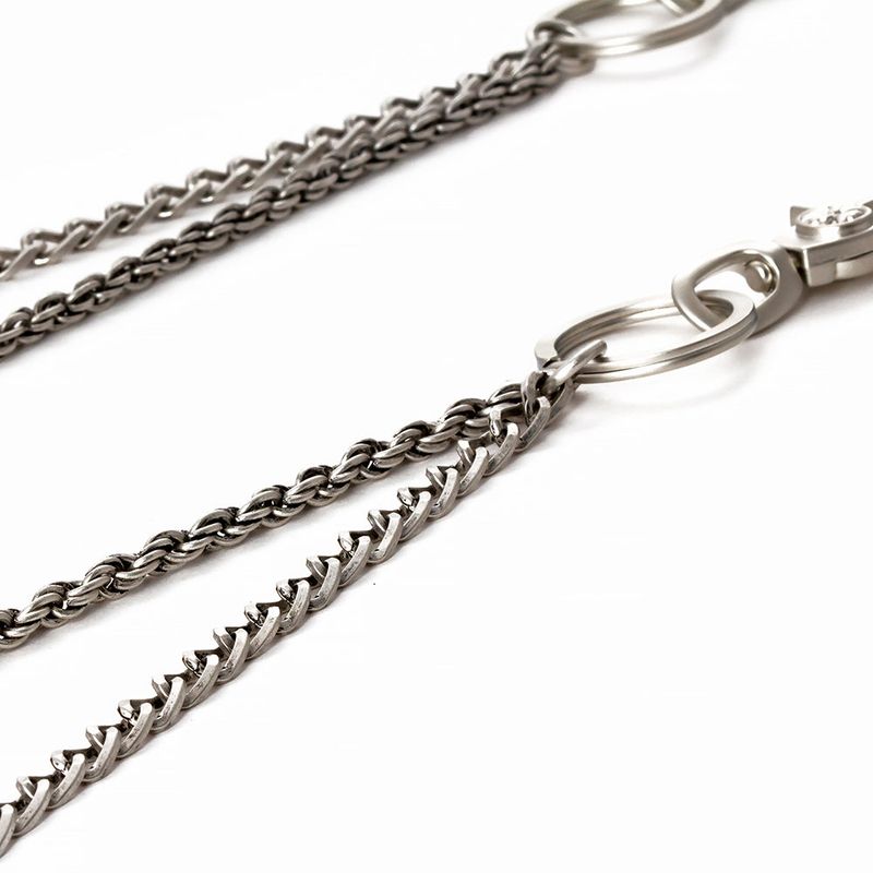 SVC-502 The Boyz New wore Antique Silver Double Keychain