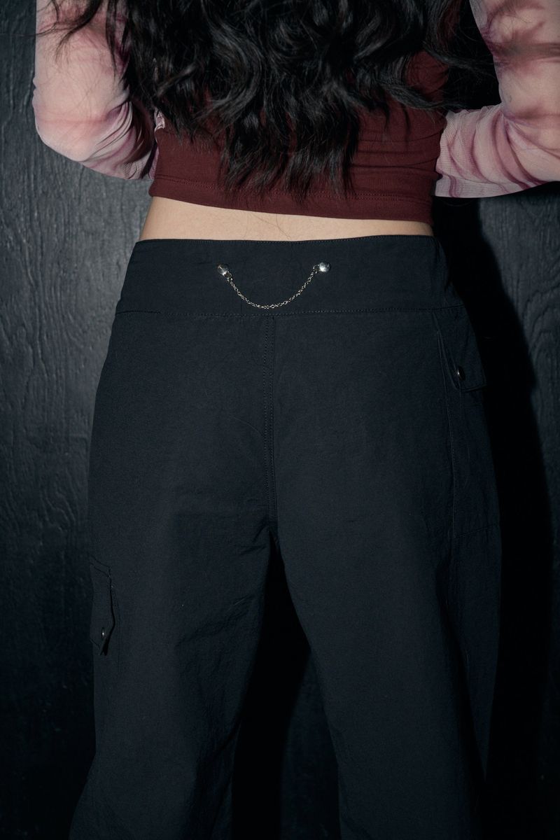 classic cargo slacks - black