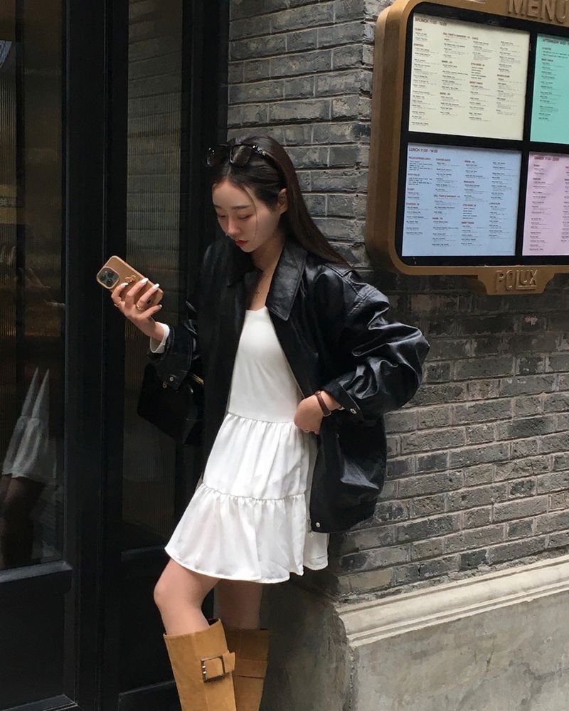 [Bellide made] Flare Cancan Layered Sleeveless Dress