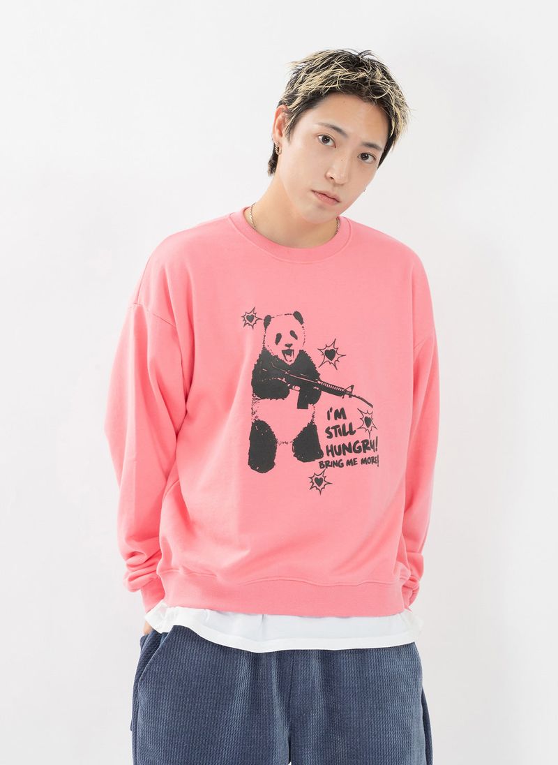 HUNGRY PANDA SWEATSHIRT (PINK)