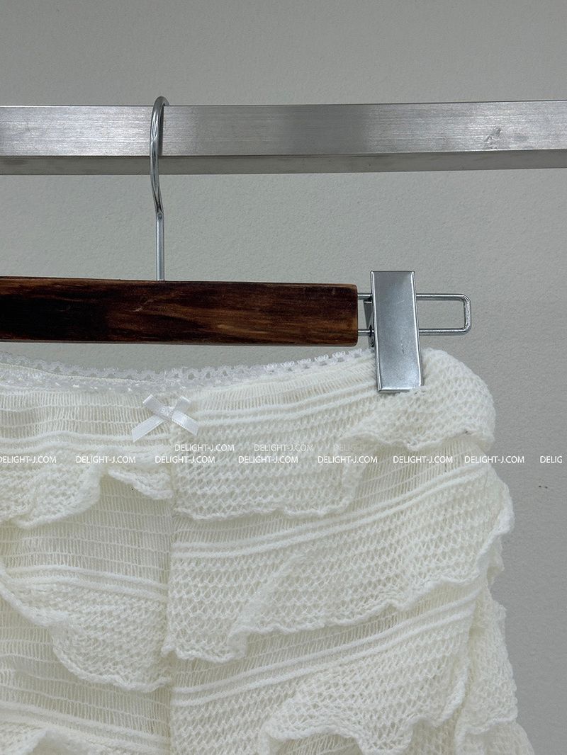 ribbon lace cancan frill shorts