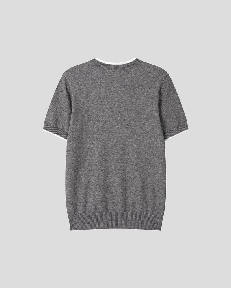 Eren Layered Henley Neck Knit