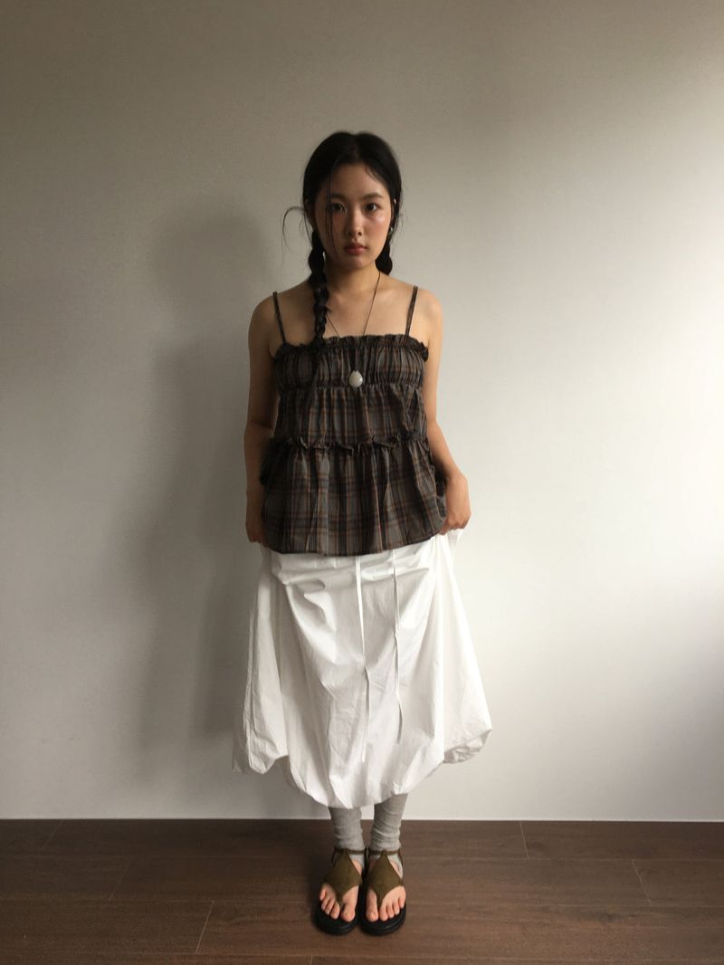suede strap sandals (2color)