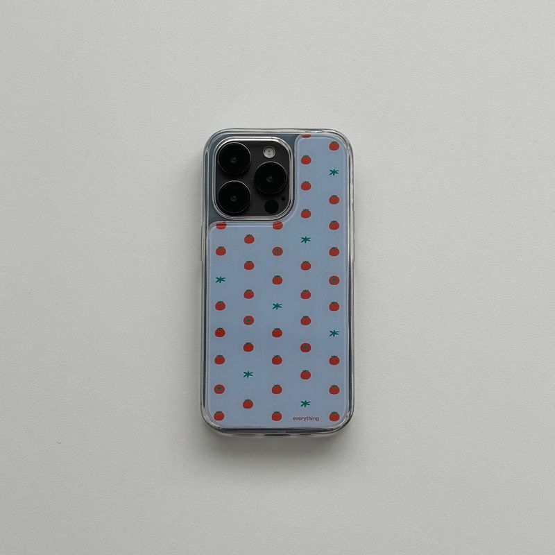 [jelly hard] tomato case - blue