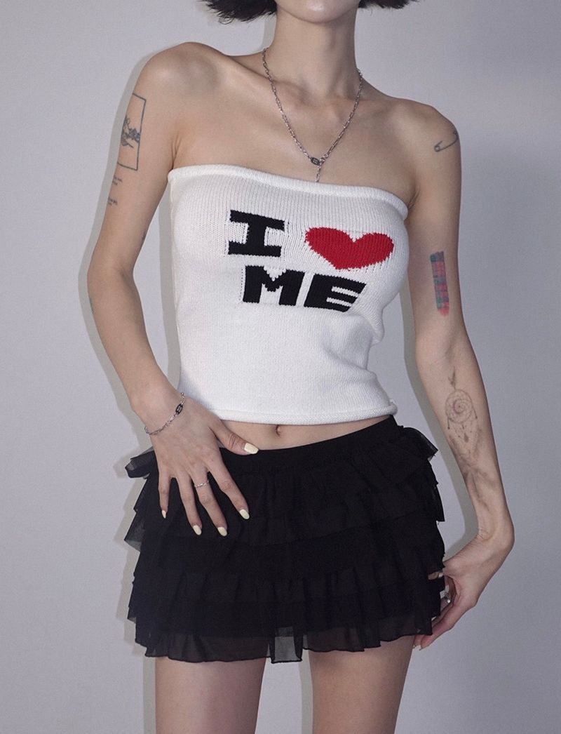 PALEJADE（ペールジェイド）の「I ♥ ME&YOU Knit Tank（Tops）」