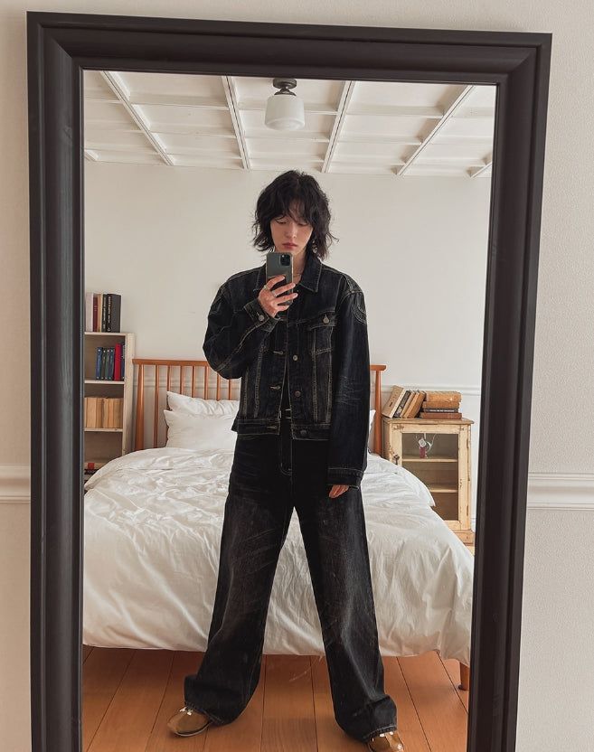 Theron Deep Washing Denim Jacket