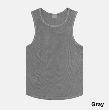 Frank pigment waffle tank top