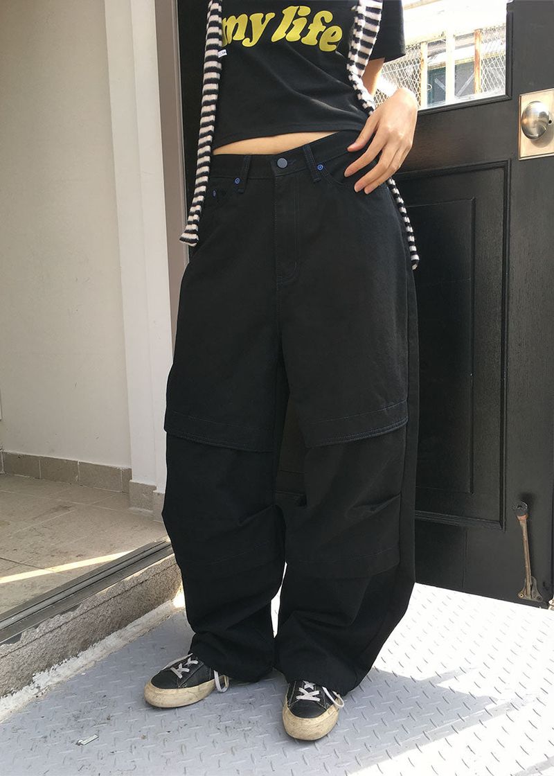 BLUE POINT BLACK PANTS