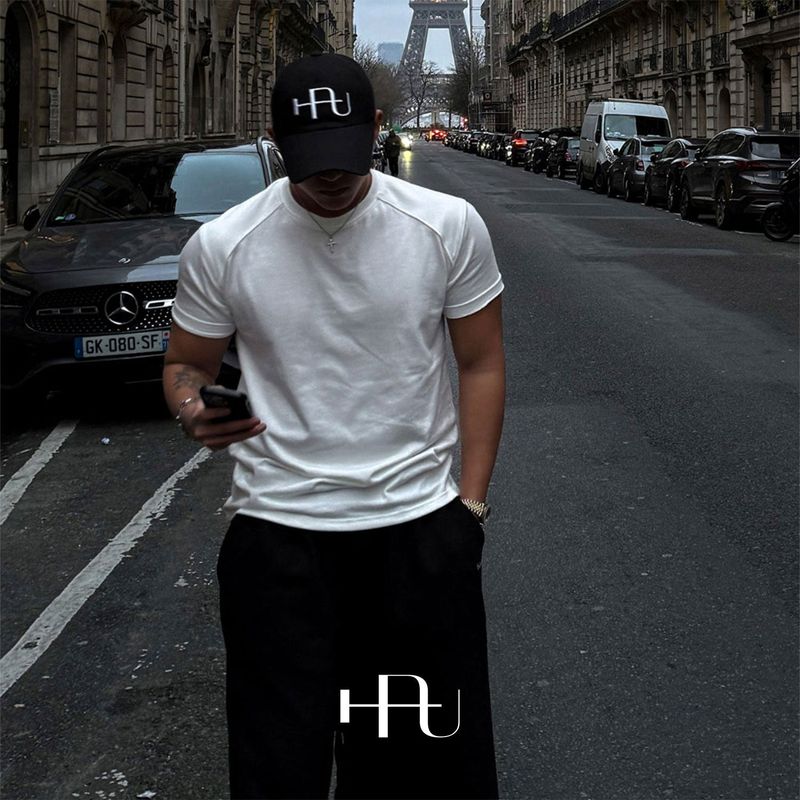 [HFORUS MADE] Layer Shoulder Muscle Half Sleeve IN BLACK