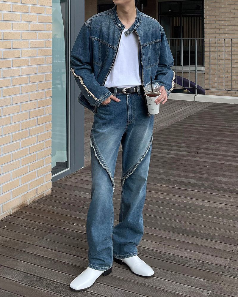 HD County Slit Denim Jacket