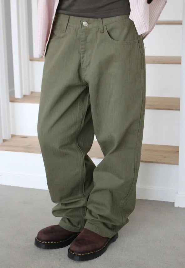 VINTAGE HERRINGBONE PANTS
