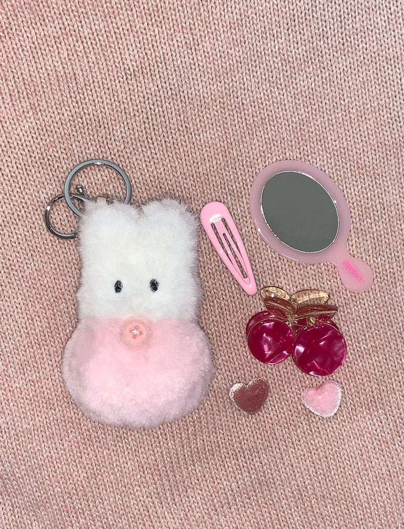 Blanket Bunny Kkongkkong Doll Keyring