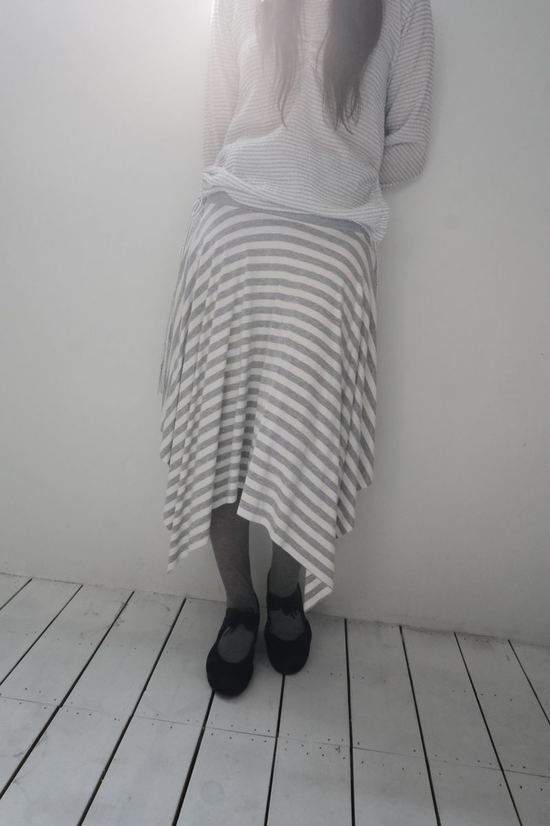 callhag（コールハグ）の「comfy stripe skirt (2c)（Skirts）」