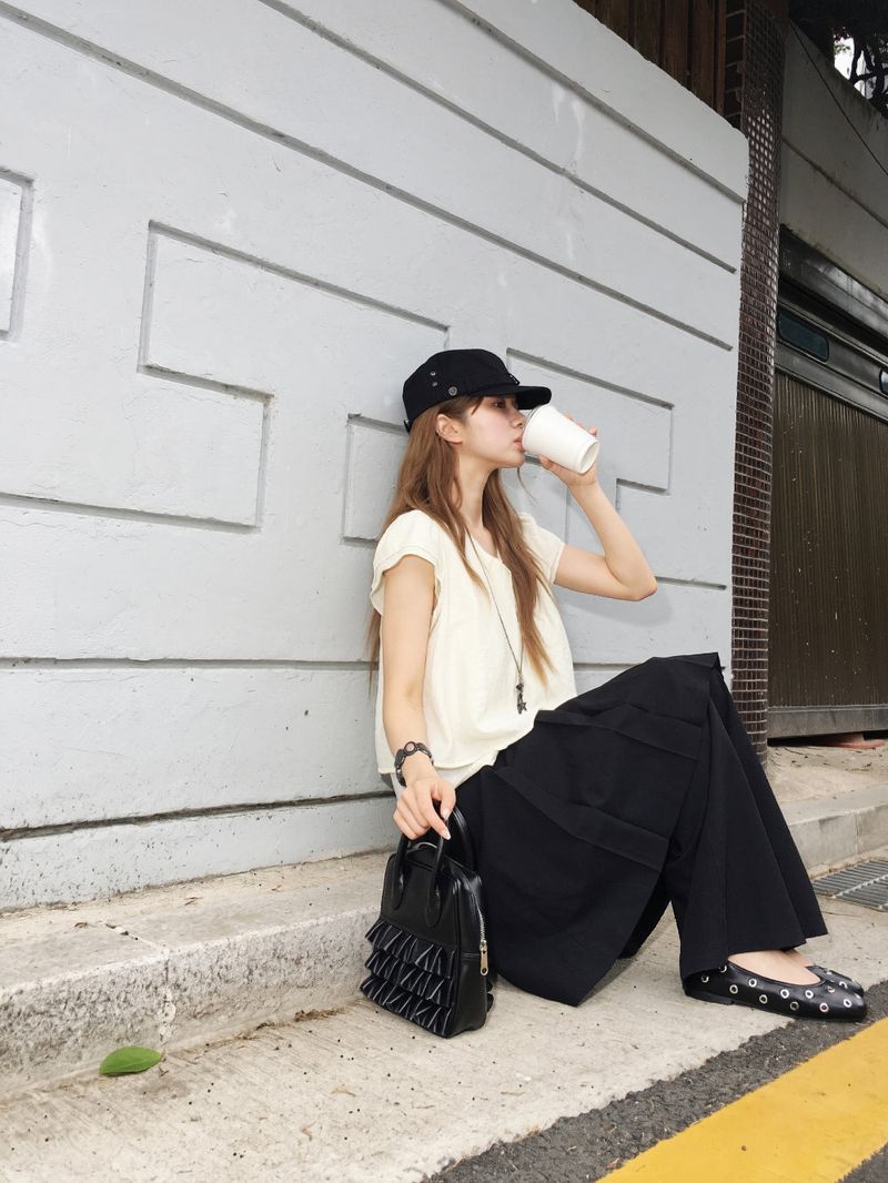 Rivet linen military cap