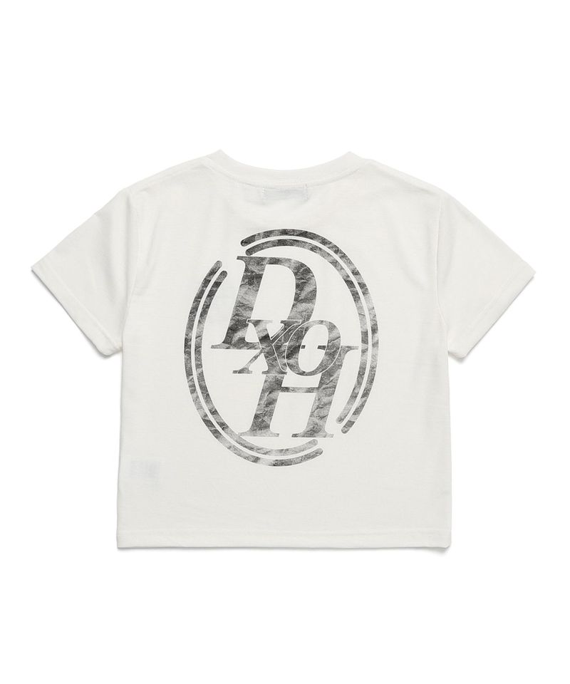 DOUBLE LINE STACK LOGO CROP T-SHIRTS