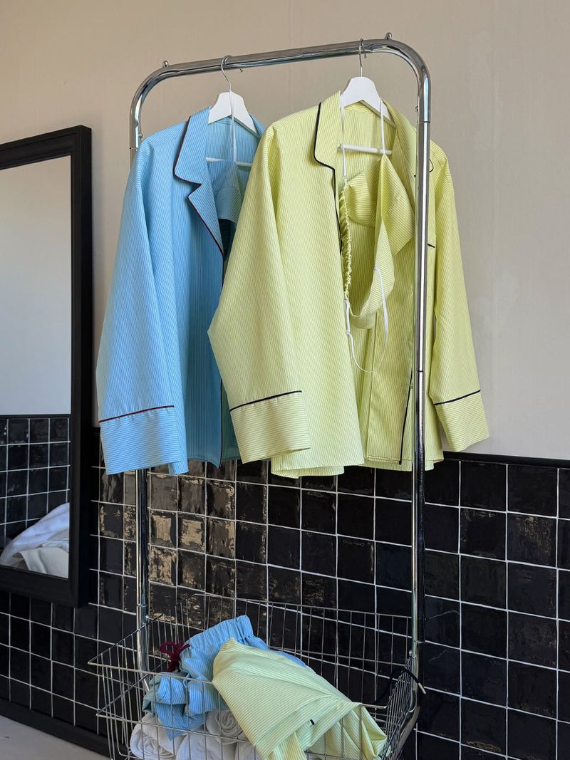 (UNI)ALL NIGHT PAJAMA SET / SKYBLUE