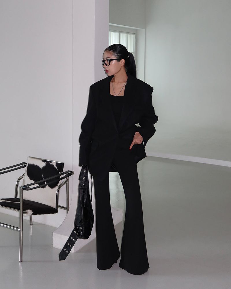 Backless body bootcut jumpsuit