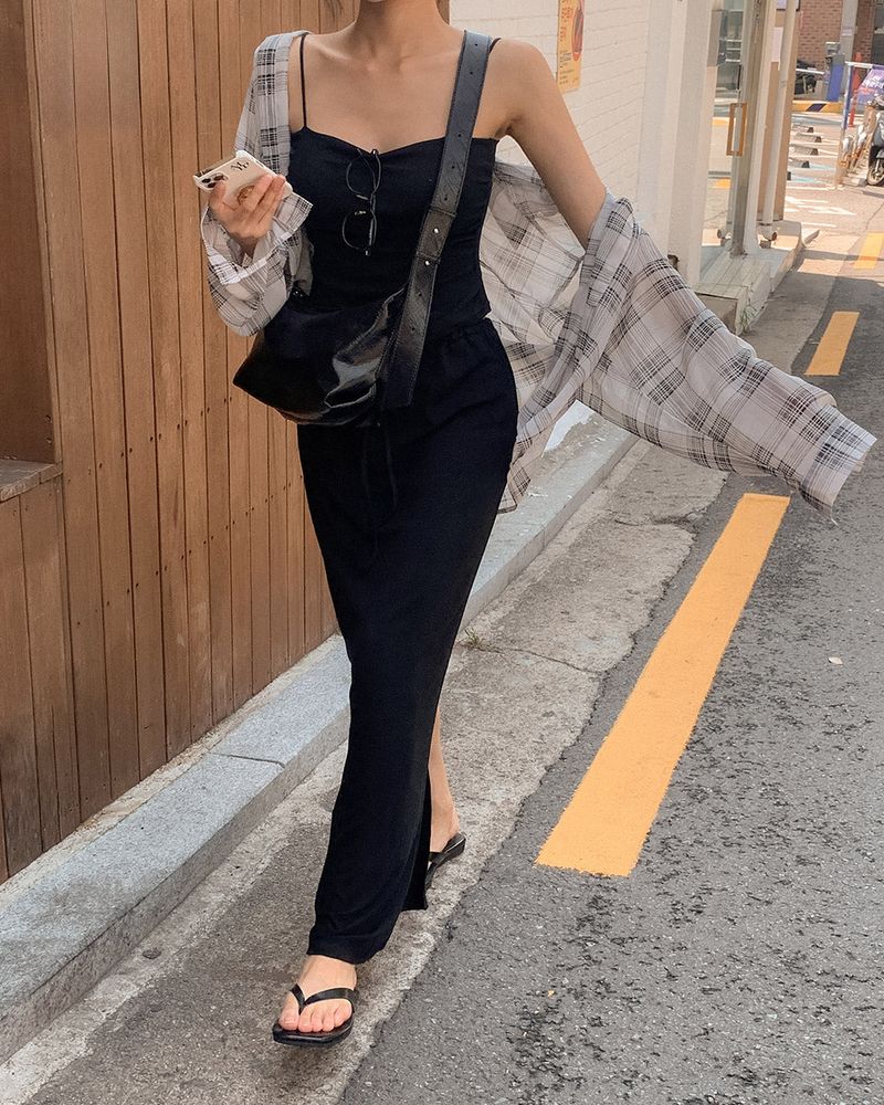 Ri-Lu Banded Long Skirt