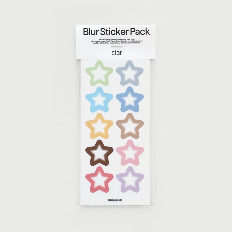 Organize a bit（オーガイナズ ア ビット）の「oab blur sticker pack star（Miscellaneous Goods/Stationery）」
