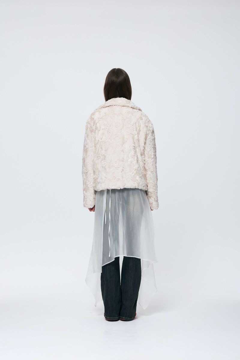 COZY FUR JACKET / BEIGE