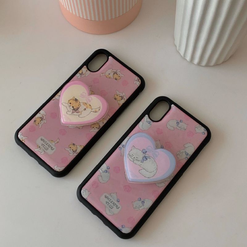 [MADE]Rose Cat Epoxy Case (Gray Cat)