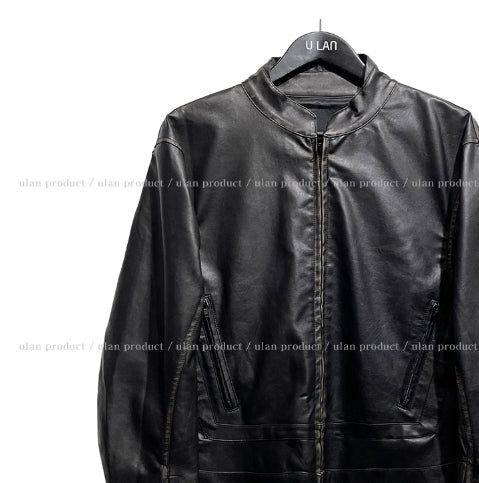 Villa Hand Washing Leather Biker Jacket