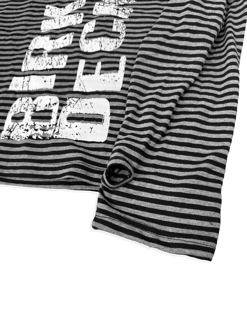 River Fingerhole Stripe Hoodie