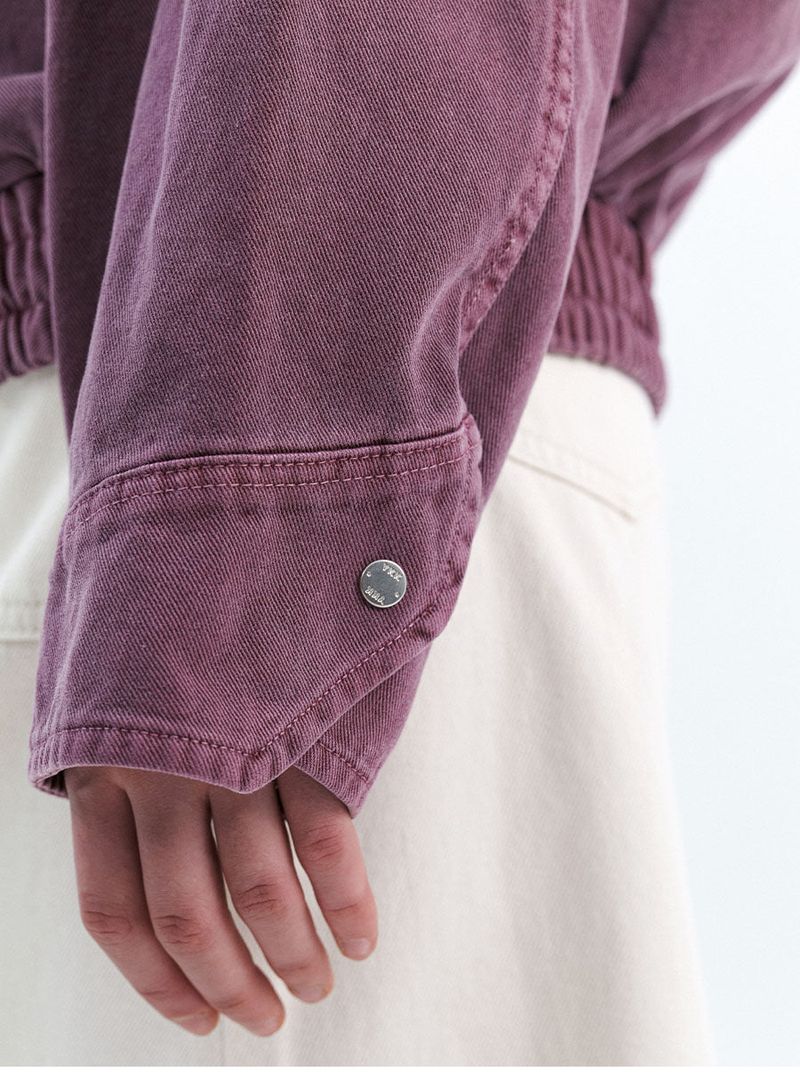 GARMENT-DYING VINTAGE WORK JACKET_DUSTY PINK