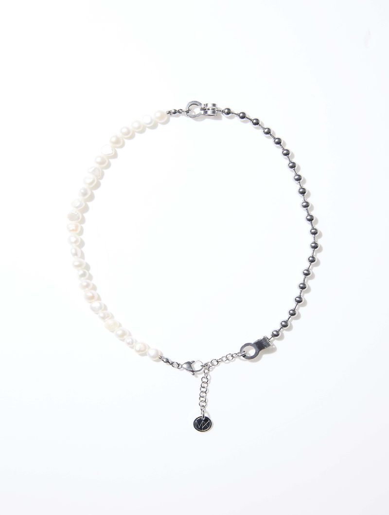 MIXTURE.(ミクスチャー)の「MN014 STAINLESS STEEL WITH FRESHWATER PEARL NECKLACE(Accessories)」