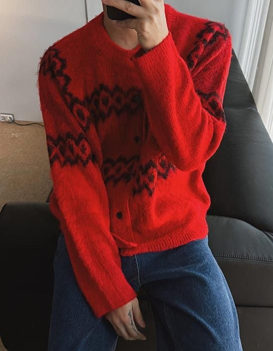 ASCLO Maria Hairy Cardigan (3color)