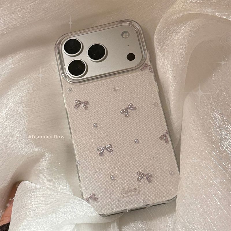 Glitter Diamond Ribbon iPhone Case