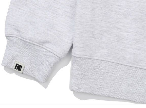 MONOGRAM REGULAR SWEATSHIRT【WHITE MELANGE GREY】