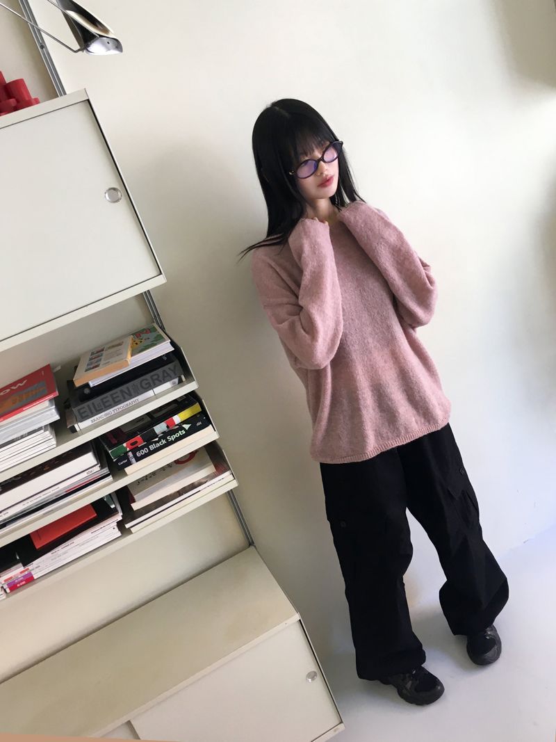 Hetch Spring Alpaca Wool Lip Neck Knit