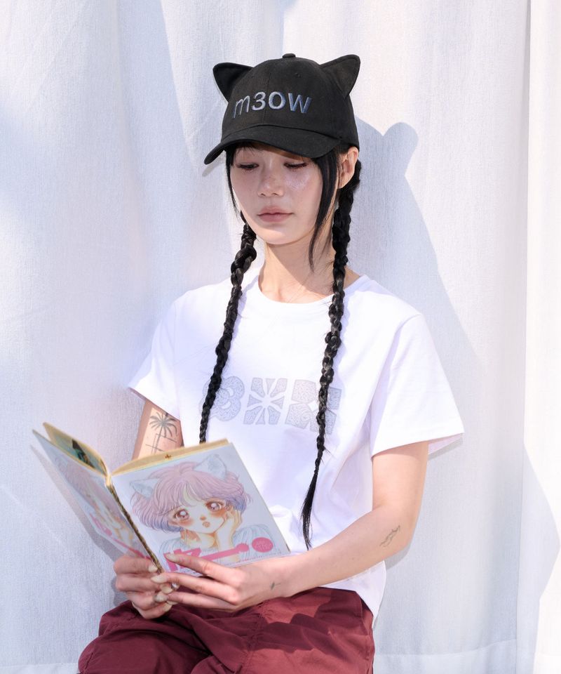 LACE FLOWER T SHIRT - WHITE