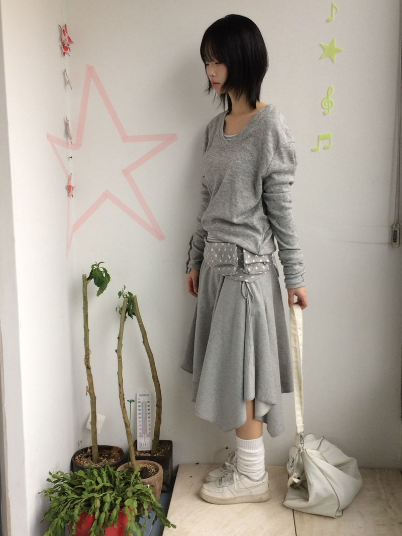 flared ribbon skirt