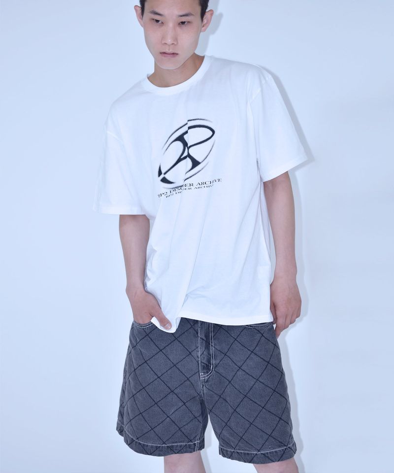 BIG GRAPHIC LOGO TEE WHITE BLACK LOGO