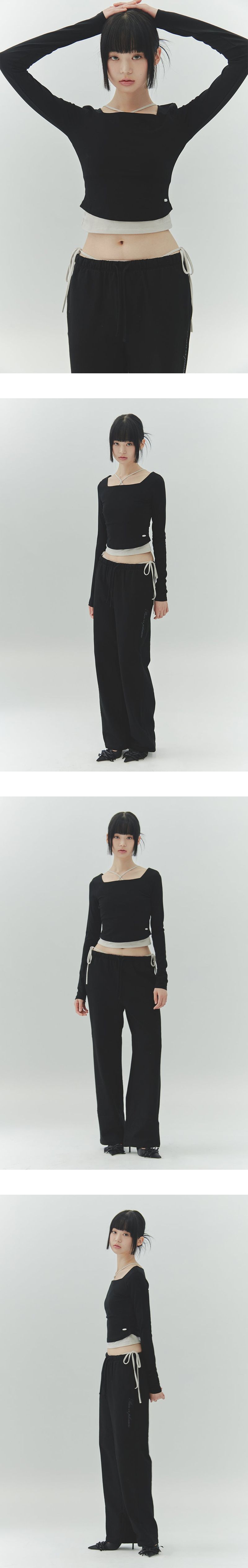 LOWER SQUARE TOP black