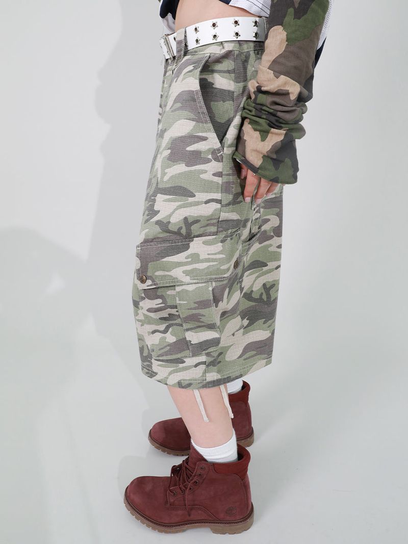 PATTERN CARGO HALF PANTS (CAMO)