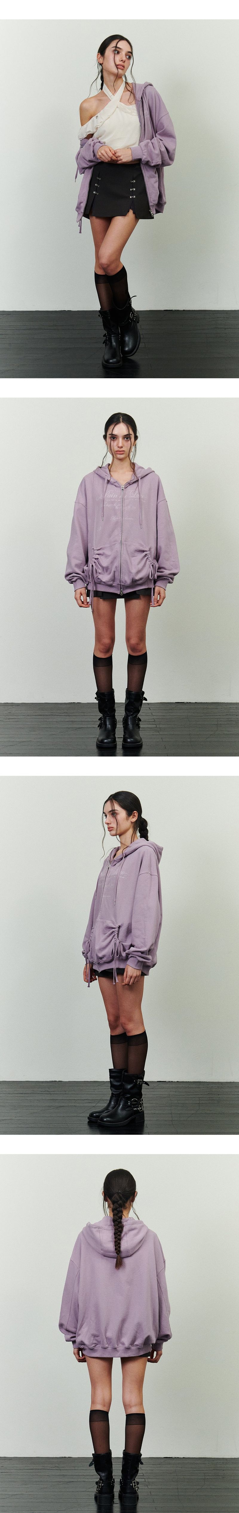 FOG 2WAY HOOD ZIP-UP purple